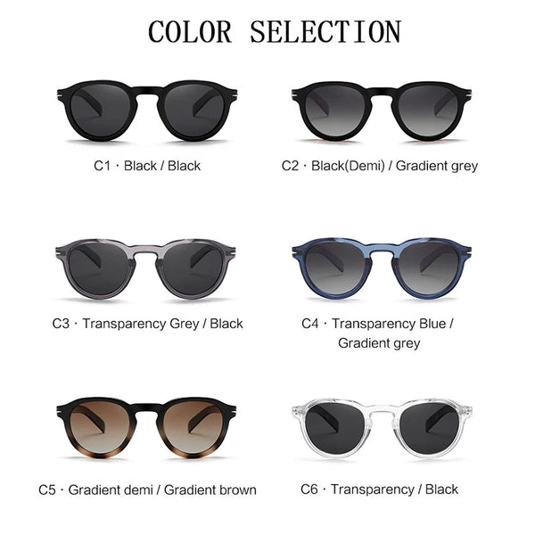 Unisex Steampunk Polarized Round Trendy Luxe Vintage Fashion Sun Glasses  -  GeraldBlack.com