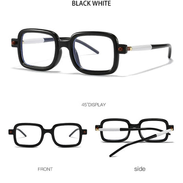 Unisex Vintage Square Blue Light Blocking Fashion Glasses Sunglasses  -  GeraldBlack.com