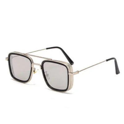 Vintage Steampunk Retro Metal Square Eyewear Shades Sunglasses For Unisex  -  GeraldBlack.com