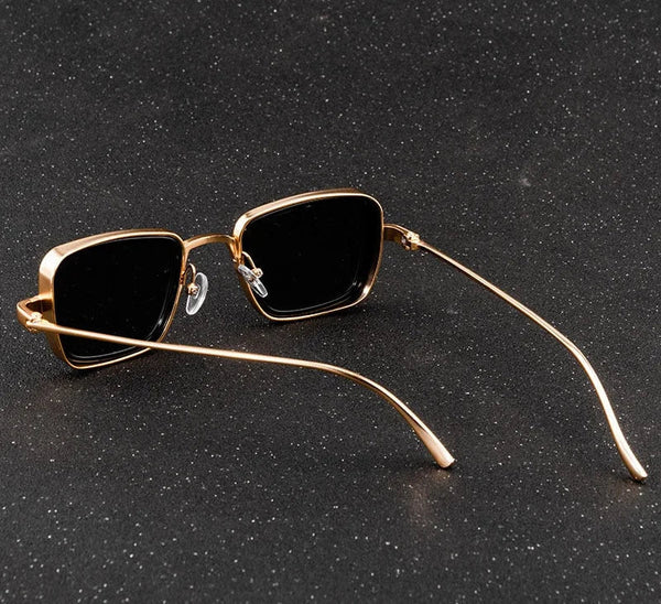 Vintage Steampunk Retro Metal Square Eyewear Shades Sunglasses For Unisex  -  GeraldBlack.com