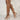 Women's Peep Toe High Heel Rose Gold Lace-up Thigh High Pumps
