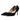 Women Classic 8cm Thin Heel Pointed Toe Pumps Banquet Flock Leather Shoes Spring Black High Heels  Fashion Party Shoes  -  GeraldBlack.com