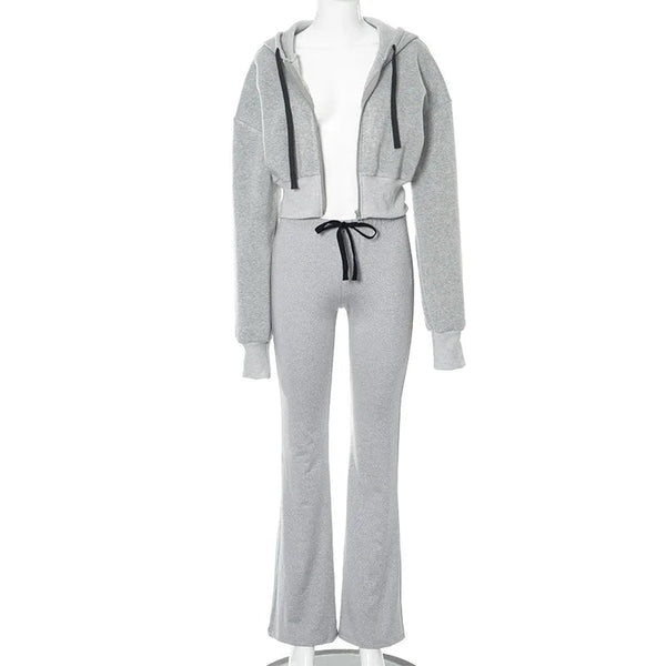 Women Fleece Lined Jacket Hoodies and Joggers 2pcs Sets Tracksuit Winter Outfit C85EH57  -  GeraldBlack.com