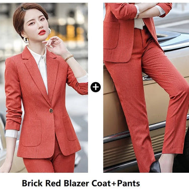 Women Formal Work Wear Business Suits OL Styles Professional Ladies Office Blazers Outfits Pantsuits  -  GeraldBlack.com