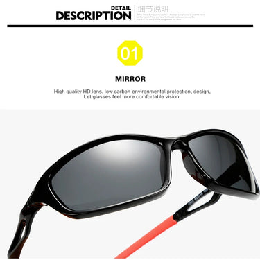 Women Men Night Vision Polarized Yellow Lens Anti-Glare UV400 Driving Goggles Sunglasses  -  GeraldBlack.com