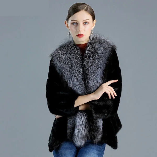 Women Natural Mink Fur Commuting Leisure Thick Warm Winter Short Mink Fur Jackets  -  GeraldBlack.com