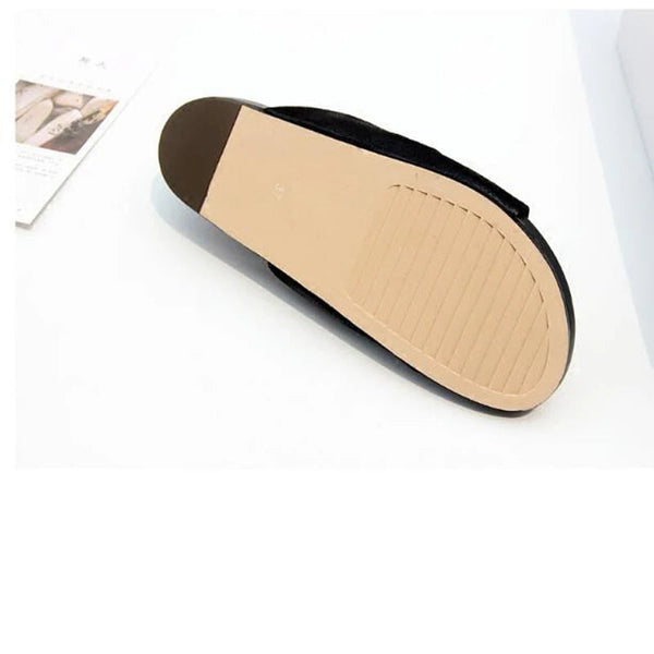 Women Rome Leather Flip Flops Luxury Trainers Outdoor Slides Summer Flats Black Slippers  -  GeraldBlack.com