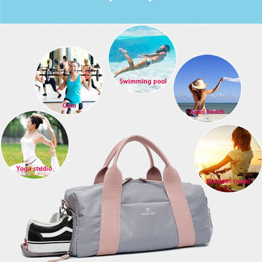 Women's Black Sports Dance Swimming Travel Fitness Gym Bag with Yoga Mat Pouch on Clearance  -  GeraldBlack.com