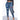 Women's Plus Size Ruched Rainbow Patchwork Pencil Stretchy Skinny Patches Denim Pants  -  GeraldBlack.com