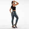 Women's Shaping Slim Sport Fitness Workout Long Skinny Leggings Synthetic Leather Black Leggings  -  GeraldBlack.com