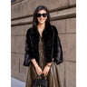 Women's Winter Fashion Essential Real Natural Mink Fur Coat Warm Short Cloak Outerwear Jacket  -  GeraldBlack.com