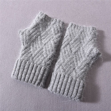 Women's Winter Wool Cashmere Warm Knit Thickening Plush Fashion Full Finger Gloves Mittens  -  GeraldBlack.com