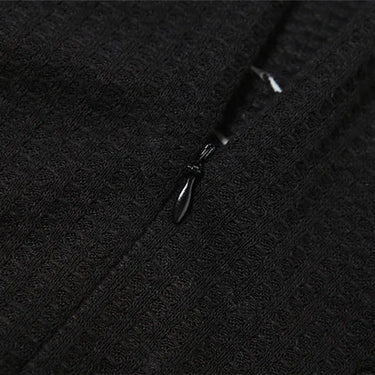 Women Sexy Hollow Knit Black Baddie Distressed Jumpsuit Outfits Winter Clubwear  -  GeraldBlack.com