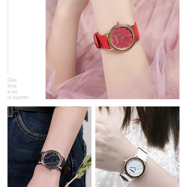 Women Watch Female Alloy Wristwatch Casual fashion Quartz Timepiece Clock Wooden  -  GeraldBlack.com