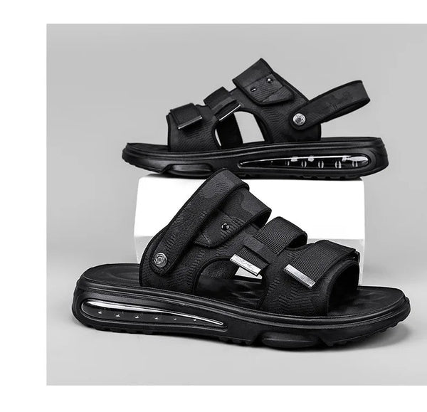 Young Men's Casual Dual Purpose Summer Sports Soft Sole Outwear Beach Flat Sandals  -  GeraldBlack.com
