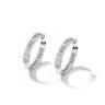 1 Pair Hip Hop Micro Paved Cubic Zirconia Bling Ice Out Circles Hoop Earrings for Women Charm Jewelry Gift  -  GeraldBlack.com