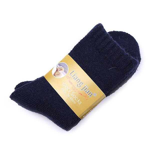 1 Pair Men's Thicken Thermal Wool Cashmere Casual Winter Warm Socks - SolaceConnect.com