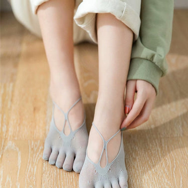 1 Pair Women's Breathable Ultrathin Five-finger Low Cut Invisible Sling Socks  -  GeraldBlack.com