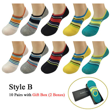 10 Pairs Lot Summer Casual Cotton Healthy 3 Styles Ankle Socks for Men  -  GeraldBlack.com