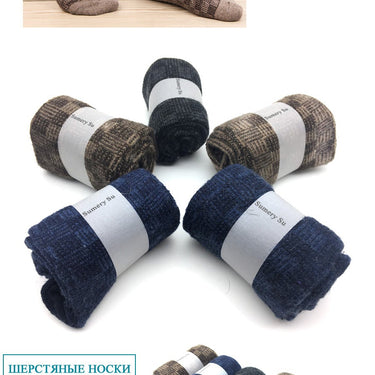 10 pairs Lot Winter Casual Wool Socks Cashmere Breathable Socks for Men  -  GeraldBlack.com