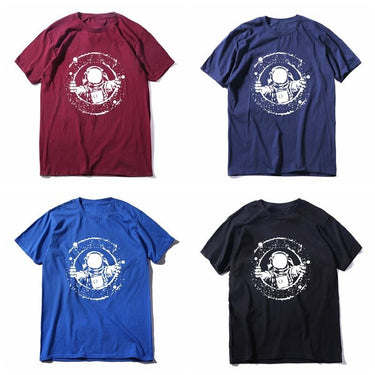 100% Cotton Summer Short Sleeve O-neck Cool Loose T-shirt for Men - SolaceConnect.com