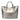 100% Genuine Leather Soft Women's Luxury Gold Silver Tote Handbag - SolaceConnect.com