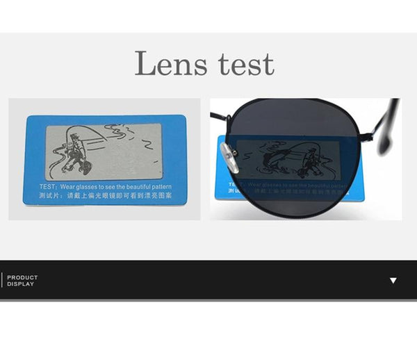 100% Polarized Unisex Round Alloy Frame Photochromic Designer Sunglasses - SolaceConnect.com