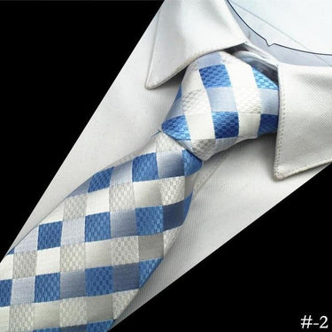1200 Needles 100% Silk Men's Plaid Striped Neck Ties for Classic Wear - SolaceConnect.com