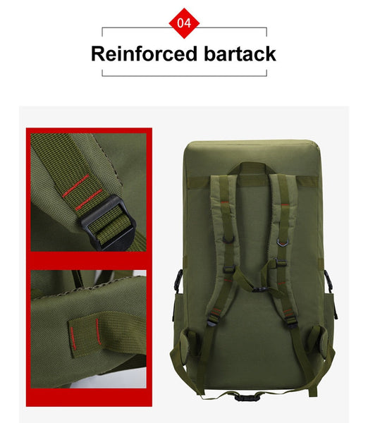 120L Military Tactical Sport Backpack Large Capacity Outdoor Mountaineering Hiking Camping Travel  -  GeraldBlack.com