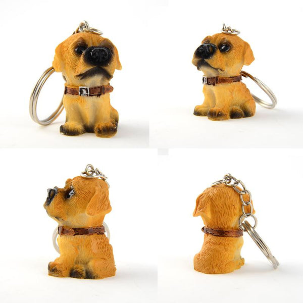 12Pcs/Lot Lovely Resin Animal Pet Dogs Key Ring Gift for Woman  -  GeraldBlack.com