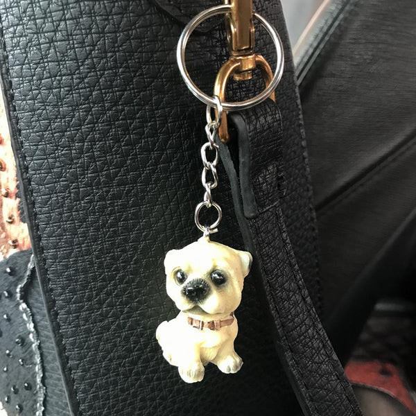 12Pcs/Lot Lovely Resin Animal Pet Dogs Key Ring Gift for Woman - SolaceConnect.com