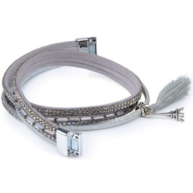 13 Styles Candy Wide Crystal Leather Velvet Bracelet with Magnetic Buckle  -  GeraldBlack.com