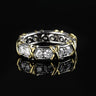 14k 18k Women's 3mm Round D VVS Moissanite Stone Engagement Rings  -  GeraldBlack.com
