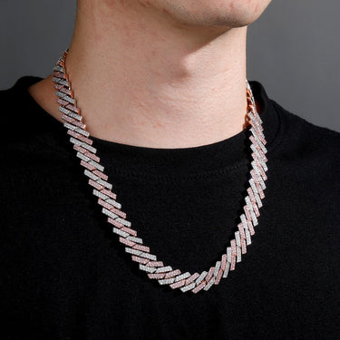 14mm Iced Full Micro Cuban Link Chain Hip Hop Jewelry Necklace for Men  -  GeraldBlack.com