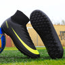 1818-1 Black Men's Breathable FG AG Turf Cleats Waterproof Soccer Shoes  -  GeraldBlack.com