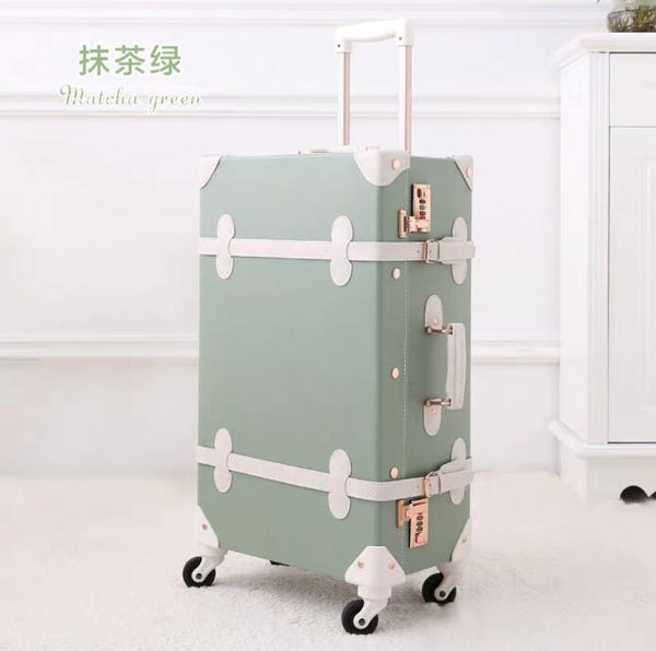 20 22 24 26 Inch Spinner Hand Rolling Luggage Floral Vintage Travel Suitcase Trolley Bags  -  GeraldBlack.com