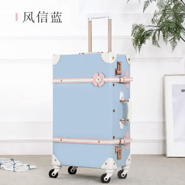 20 22 24 26 Inch Spinner Hand Rolling Luggage Floral Vintage Travel Suitcase Trolley Bags  -  GeraldBlack.com