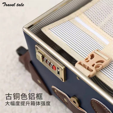 20 24 26 Inch Women Retro Spinner Rolling Luggage Set Trolley Suitcase Trolley Bags With Wheels  -  GeraldBlack.com