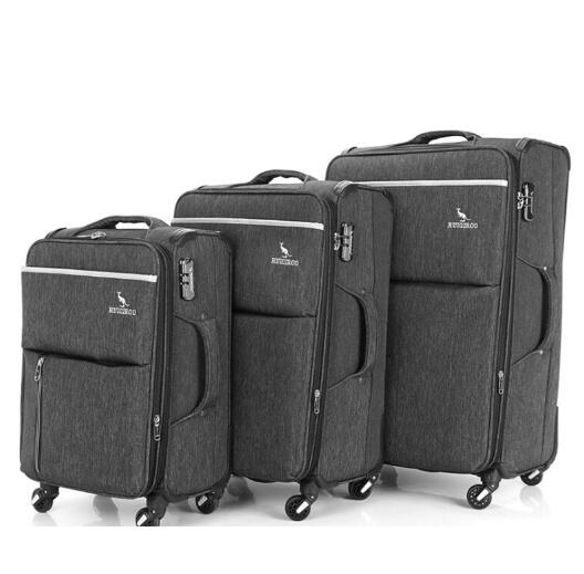 20 24 28 inch soft travel trolley case designer oxford travelling box 3 pieces luggage set  -  GeraldBlack.com