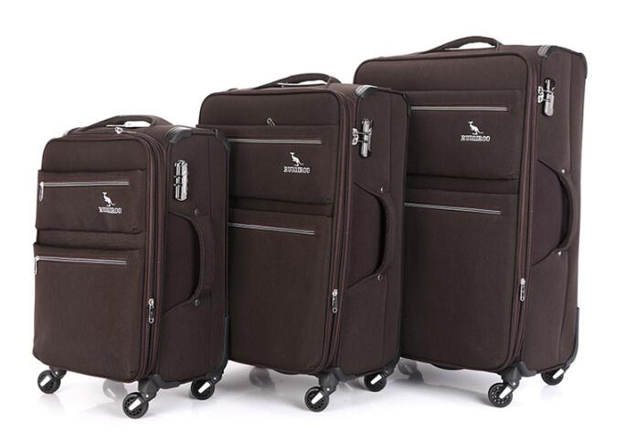 20 24 28 inch soft travel trolley case designer oxford travelling box 3 pieces luggage set  -  GeraldBlack.com