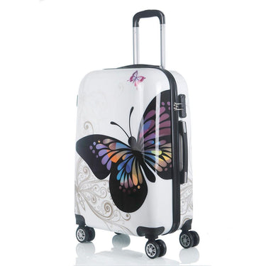 20 24 inch fashion Zebra printing suitcase cute rolling luggage kids travel trolley bag  -  GeraldBlack.com