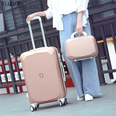 20' and '22' and '24' and '26 inch Women Travel Suitcase Bag with Cosmetic Bag ABS Rolling Luggage  -  GeraldBlack.com