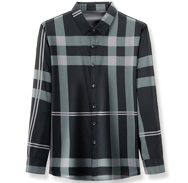 2022 brand designer striped mens shirts for men clothing korean fashion long sleeve shirt luxury dress casual clothes jersey 826  -  GeraldBlack.com
