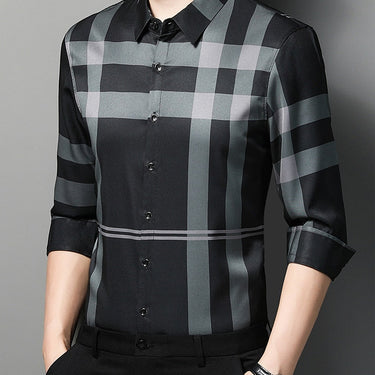 2022 brand designer striped mens shirts for men clothing korean fashion long sleeve shirt luxury dress casual clothes jersey 826  -  GeraldBlack.com