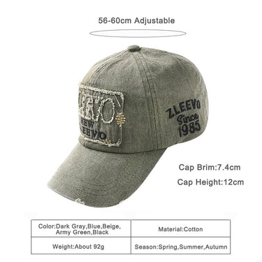 2022 Men&#39;s Baseball Cap Spring Summer Snapback Cap Women Cotton Embroidery Letter Fishing Hats  Streetwear Sun Hat Adjustable  -  GeraldBlack.com