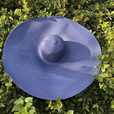 25cm Wide Brim Oversized Foldable UV Protective Beach Hats for Women - SolaceConnect.com