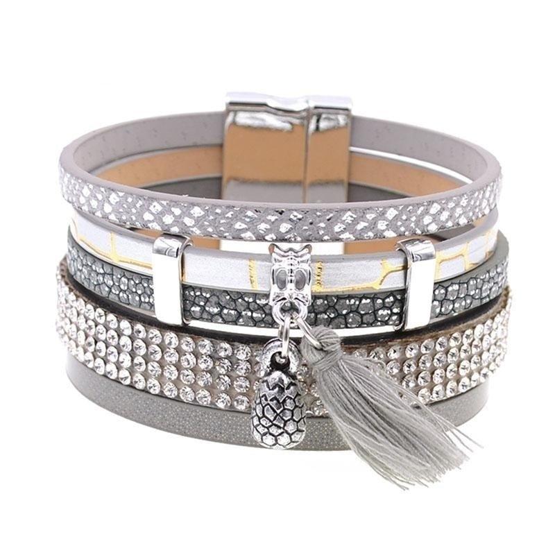 3 Color 3 Size Charm Bracelets and Christmas Gift Wrap Bangles for Women  -  GeraldBlack.com