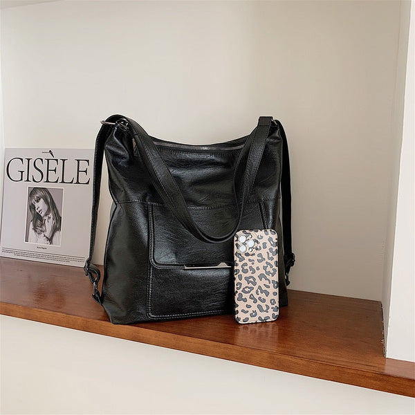 3 In 1 Bag Soft Leather Sac Backpack Luxury Handbags Women Designer Shoulder Hand Bags Purses and  -  GeraldBlack.com