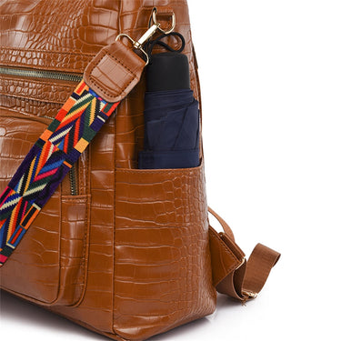 3 In 1 Women Backpacks Leather Designer Travel Bag packs Fashion College Wind School Bags Casual Shoulder  -  GeraldBlack.com