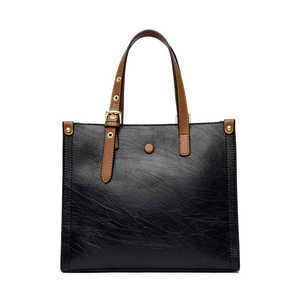 3 Layers Casual Tote Vintage Ladies Tote Hand Bag Leather Luxury Handbags Women Designer Sac A Main  -  GeraldBlack.com